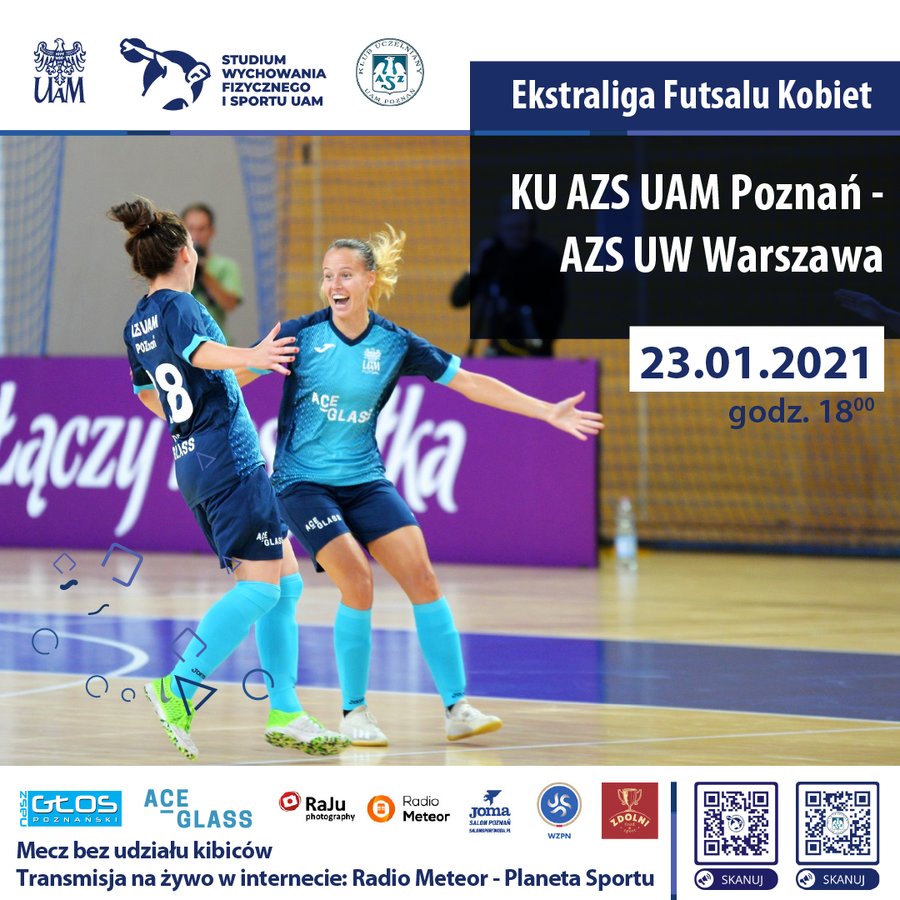 Ekstraliga Futsalu Kobiet - KU AZS UAM Poznań - AZS UW Warszawa