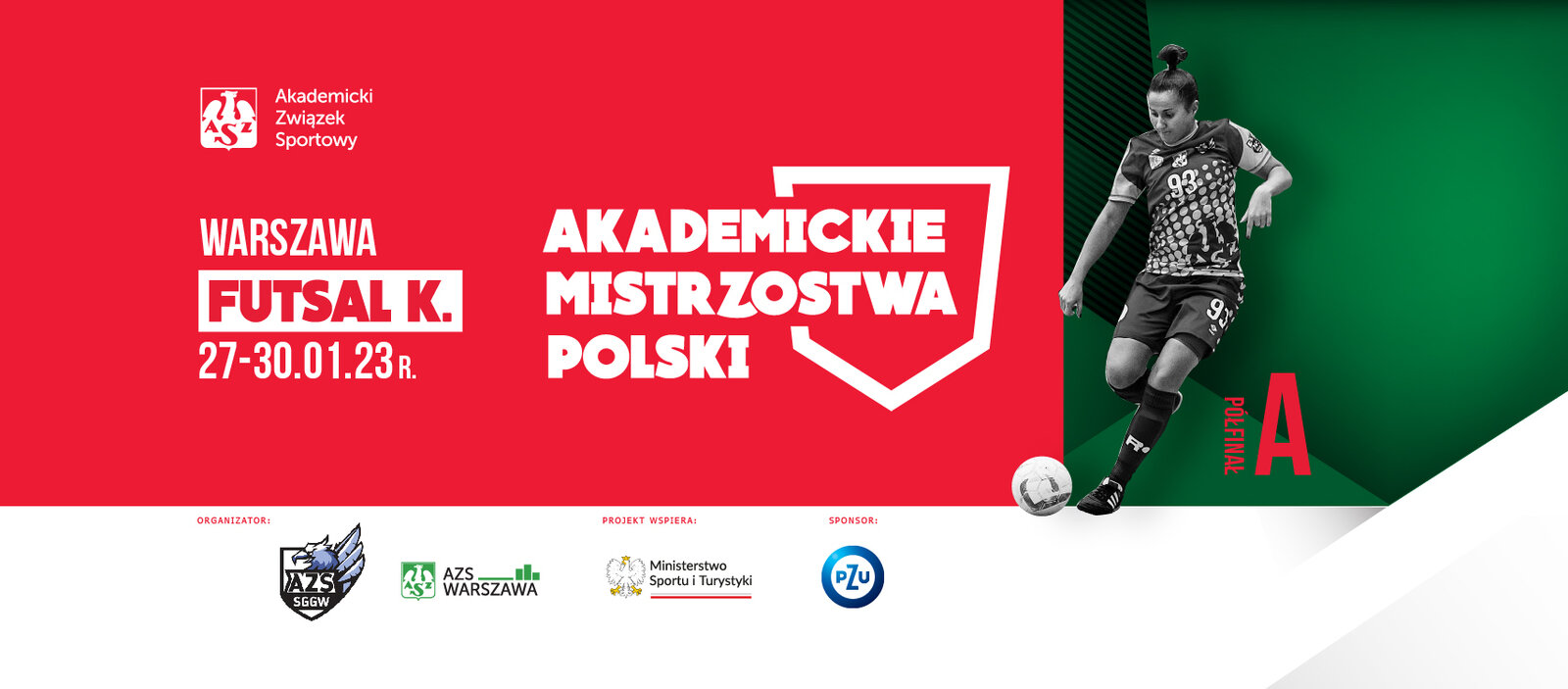 Akademickie Mistrzostwa Polski w Futsalu Kobiet (27-30.01.2023) - Półfinał A